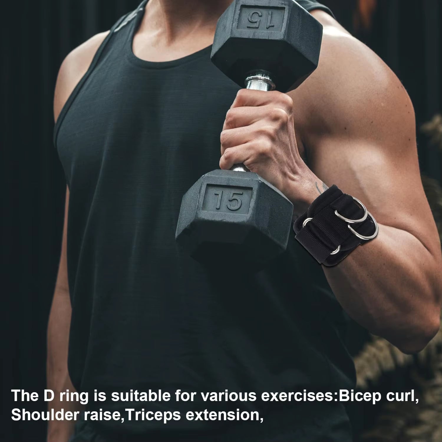 Premium 2-Pack Weightlifting Wrist Straps with D-Ring - Perfect for Deadlifts and Gym Workouts